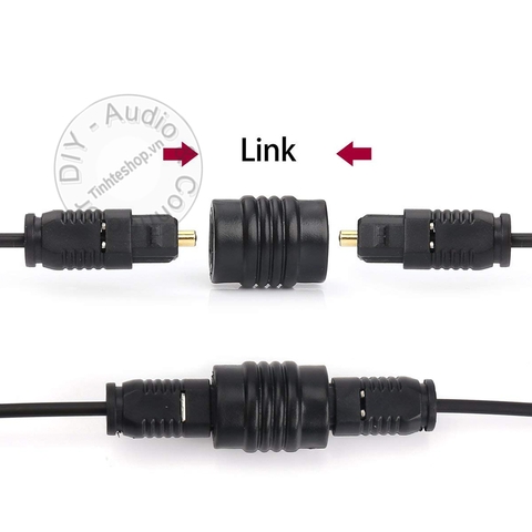 Đầu nối cáp âm thanh quang ống đồng - Đầu nối optical 2 cổng cái