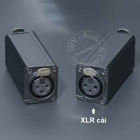 Đầu canon đực sang cái DIY - Male to female XLR connector