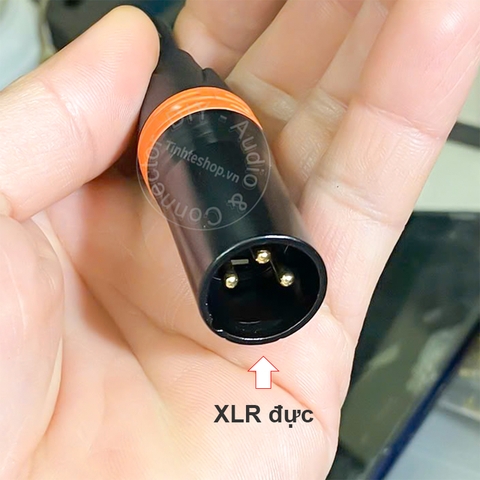 Dây 2 đầu 6 ly cái sang canon đực cắm Nhạc cụ Micro vào mixer - 6.5mm female to XLR male cable