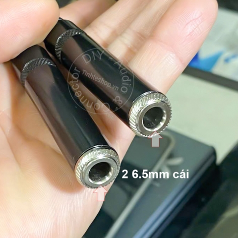 Dây 2 đầu 6 ly cái sang canon đực cắm Nhạc cụ Micro vào mixer - 6.5mm female to XLR male cable