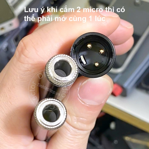 Dây 2 đầu 6 ly cái sang canon đực cắm Nhạc cụ Micro vào mixer - 6.5mm female to XLR male cable