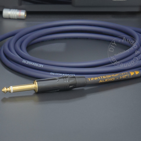 Dây jack 6 ly 2 đầu mono cắm cho Ghita Micro Mixer DIY 0.5 đến 10 mét - 6.35mm TS cable