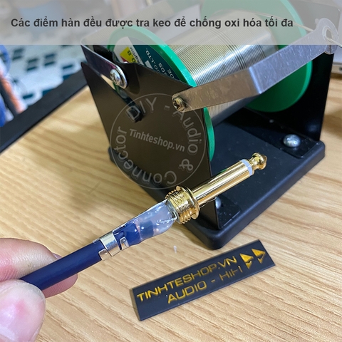 Cáp 2 đầu 6.5mm mono 1 thẳng 1 đầu vuông góc DIY 0.5 mét - 10 mét - 6.35mm mono cable