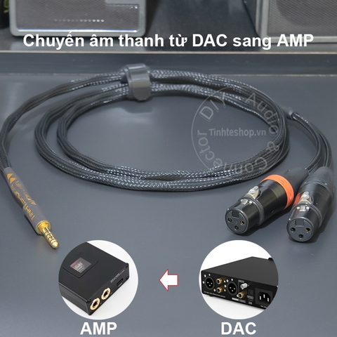 Dây canon sang 4.4 chuyển âm thanh từ DAC sang AMP - 2 XLR female to balanced 4.4mm male cable