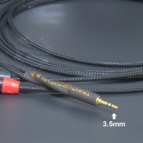 Cáp 3.5 ra 2 đầu bông sen chuyển âm thanh từ Laptop Smartphone DAC sang 2 loa 2 bên