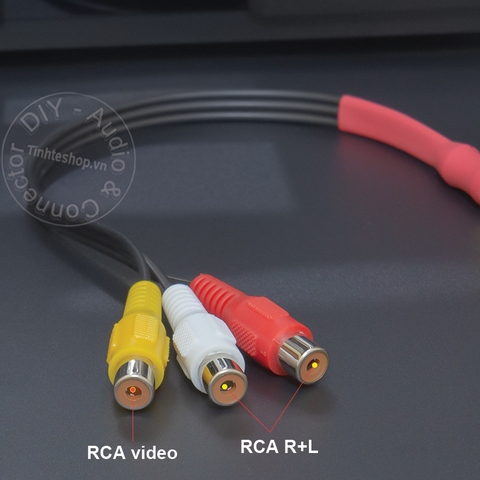 Dây 3.5 ra 3 đầu AV cho TV Sony DIY 17Cm - 3.5mm to 3RCA cable