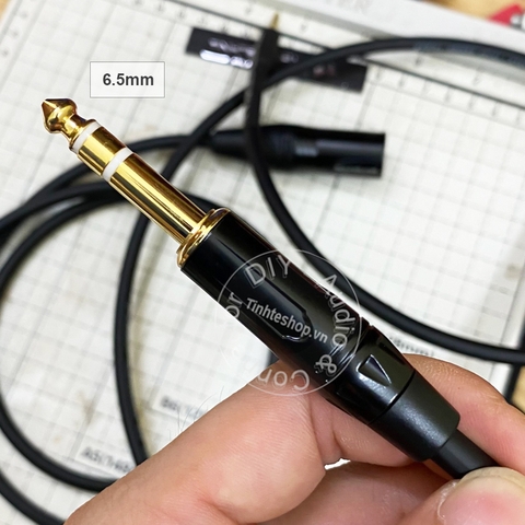Cáp 3.5 sang 6.5 stereo DIY 0.5 mét đến 10 mét - 3.5mm to 6.5mm audio cable