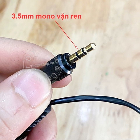 Dây micro thu âm cho Đàn violin Guitar Kèn Saxophone 3.5 khóa ren sang 6.5