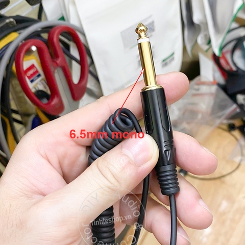 Dây thu âm microphone cho Đàn violin Guitar Kèn Saxophone 3.5 khóa ren sang 6.5