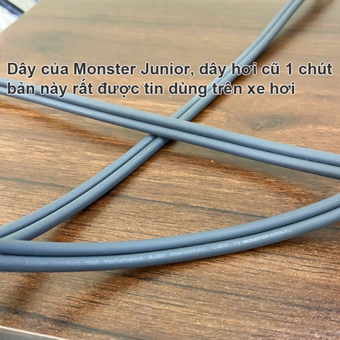 Dây 3.5 sang 2 RCA Monster Standard Interlink Junior DIY 20Cm đến 10 mét