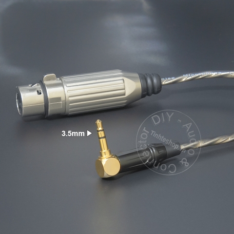 Dây cắm micro 3.5 sang canon cái unbalanced chuyển micro cho Laptop Smartphone Camera Bộ thu micro