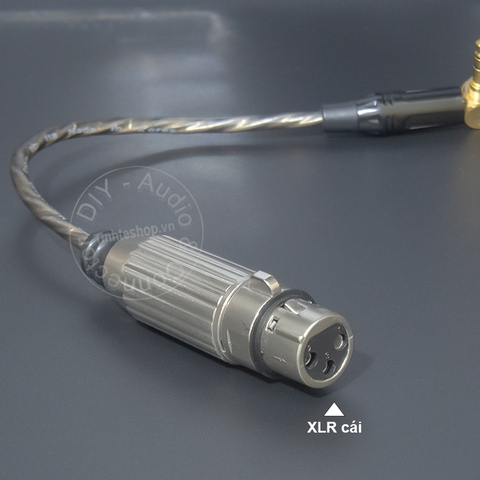 Dây cắm micro 3.5 sang canon cái unbalanced chuyển micro cho Laptop Smartphone Camera Bộ thu micro