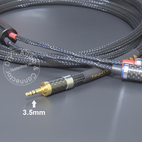 Dây audio 3.5 sang 2 đầu hoa sen Canare Nhật Bản
