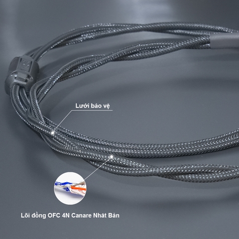 Dây balanced 4.4 sang 2 canon đực 0.2 đến 5 mét - 4.4mm out 2 male XLR balanced audio cable DIY