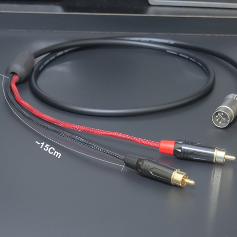 Cáp 5 pin sang AV chuyển âm thanh từ Âm ly cổ Băng cối sang loa - 5pin to 2 RCA MIDI audio cable