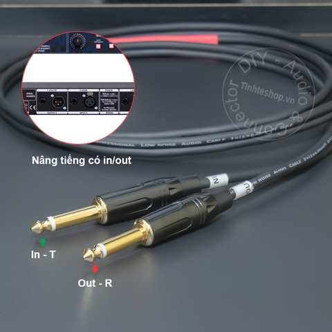 Dây insert in out 6.5mm cắm Nâng tiếng lọc xì với Mixer - Audio cable in and out inserts music for the equalizer