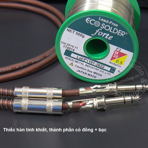 Dây 2 đầu 6.5mm stereo DIY 0.5M đến 10M - 6.35mm stereo cable