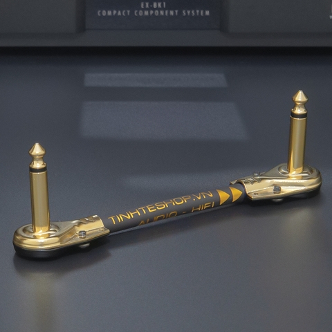 Dây 2 đầu 6 ly công vuông góc cho EQ ghi ta DIY 10Cm đến 50Cm - Brief 1/4 TS audio cable for guitar tuner