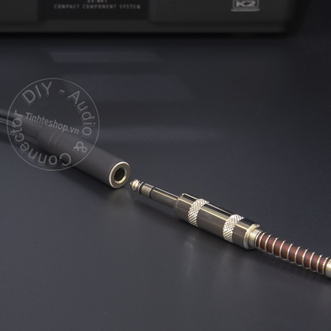 Dây 6 ly ra 2 AV DIY 0.2 đến 3 mét - 6.5mm mono female to 2 RCA cable