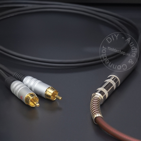 Dây 6 ly ra 2 AV DIY 0.2 đến 3 mét - 6.5mm mono female to 2 RCA cable