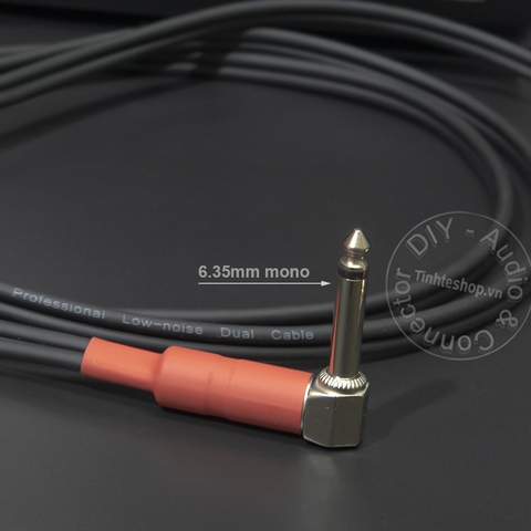 Cáp 6ly mono ra 2 AV DIY 0.5M đến 5M - 6.35mm mono to 2 RCA cable