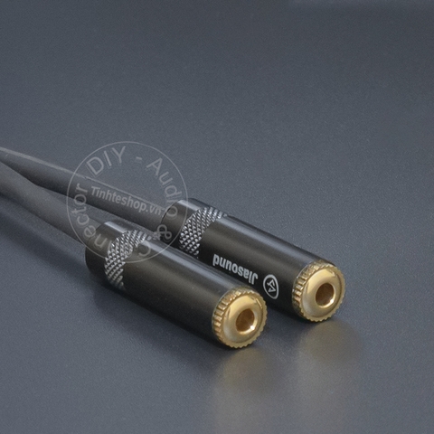 Cáp chia jack 6 ly ra 2 cổng 3.5 - 6.5mm stereo audio cable to 2 female 3.5mm ports