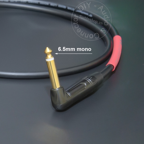 Cáp 6.5 mono sang 2 đầu bông sen AV chuyển âm từ Đàn piano Mixer Sound card sang loa - 6.35mm TS to 2 RCA cable