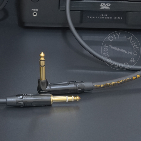 Dây 6 ly TRS balnced DIY 0.5 đến 10 mét - 6.35mm stereo audio cable