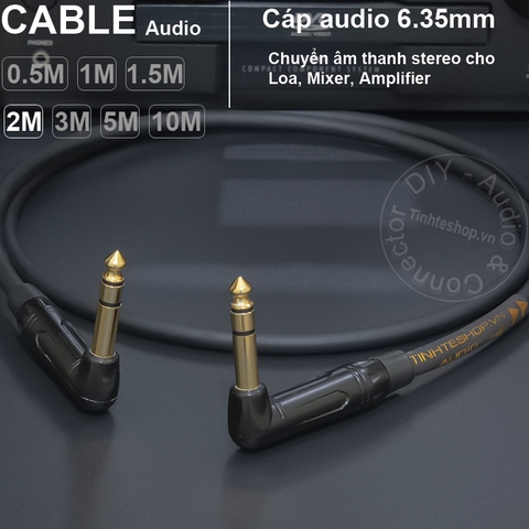Cáp 6.5mm balanced DIY 0.5 đến 10 mét - DIY balanced 6.5mm stereo cable