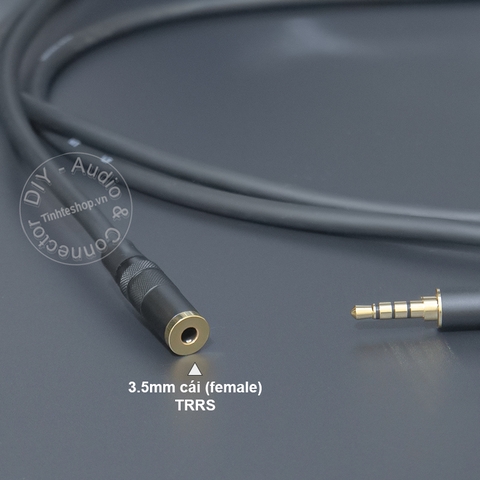 Dây 3.5mm 4 nấc nối dài cho Tai nghe Laptop Smartphone 0.2 đến 40 mét - DIY 3.5mm audio cable 4 pole extension