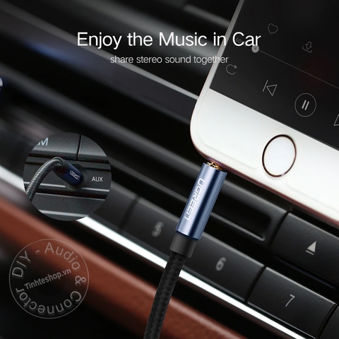 Dây 2 đầu 3.5 Ugreen AV112 dài từ 0.5 mét đến 5 mét - 3.5mm AUX cable