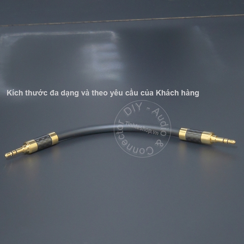 Dây audio 3.5 2 đầu DIY ngắn 10Cm đến 5 mét cho DAC AMP - Short 3.5mm stereo cable