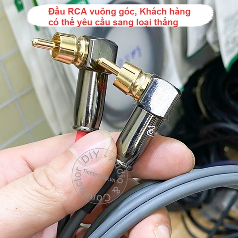 Dây hoa sen sang càng cua chuyển âm thanh từ Âm ly sang Sub - RCA speaker cable male to Y plugs