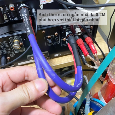 Cáp AV mạ bạc 1 cặp DIY 0.5M đến 5M - RCA cable silver plated