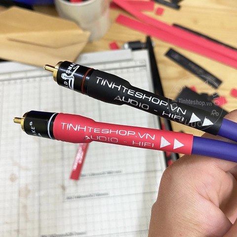 Cáp AV mạ bạc 1 cặp DIY 0.5M đến 5M - RCA cable silver plated