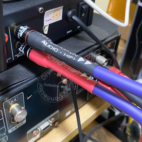 Cáp AV mạ bạc 1 cặp DIY 0.5M đến 5M - RCA cable silver plated