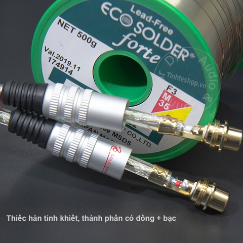 Dây AV nối dài đực sang cái 1 cặp DIY 0.2 đến 5 mét - RCA audio cable male to female extension