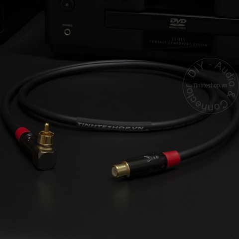 Cáp bông sen nối dài đầu đực đầu cái vuông góc DIY 0.2M 0.5M 1M ..3M - RCA male to female cable