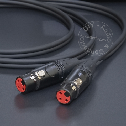 Cặp dây canon cái sang AV DIY 0.5 đến 5 mét cắm cho vang - XLR female to RCA cable