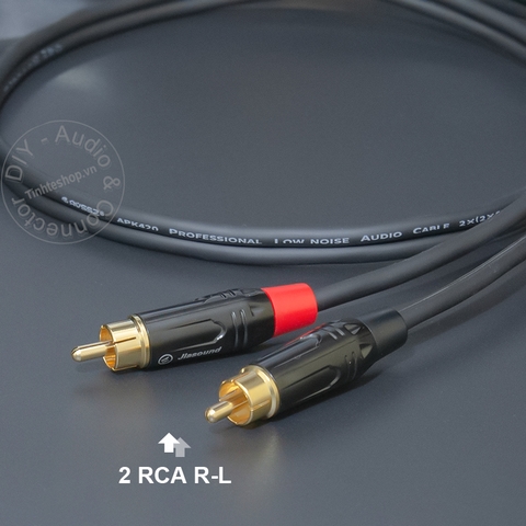 Dây AV sang 3.5 chuyển âm thanh DAC Âm ly sang 2 loa xách tay thành R-L - RCA to 1/8 audio cable for 2 left and right speakers