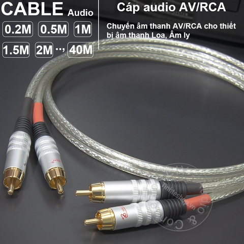 Dây AV dài 0.2 đến 40 mét - DIY RCA audio cable