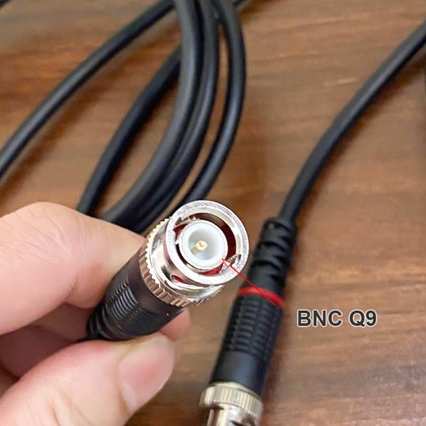 Dây BNC Q9 75 Ohm dùng đo dòng trở cuộn cảm đã bấm 1 đầu - Pre-crimped 75 Ohm coaxial cable