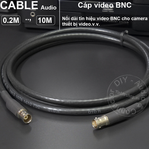 Dây nối anten cho micro karaoke - Cáp BNC đực cái kéo dài
