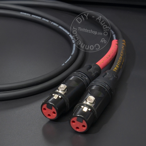 Dây canon cái ra AV hoa sen 1 cặp DIY 0.5M đến 10M - XLR female to RCA cable