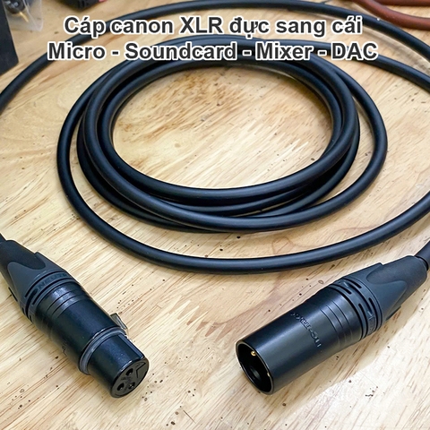Dây cho micro jack canon cho Phòng thu Loa kiểm âm Soundcard DAC Cáp Canare jack Neutrik