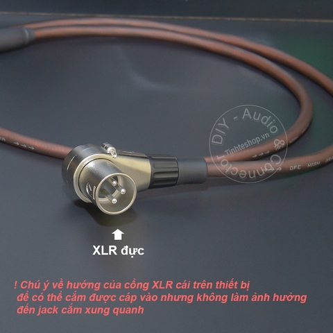 Cáp XLR đực sang 2 cái cắm cho Mixer Vang Micro - DIY male to 2 female XLR splitter cable