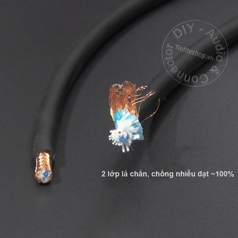 Cáp chuyển canon sang 6 ly stereo DIY 0.5 đến 10 mét - TRS 1/4 to XLR male audio cable