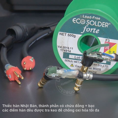 Jack canon ra 6 ly DIY 0.5 đến 5 mét - XLR male to 2 6.35mm mono audio cable
