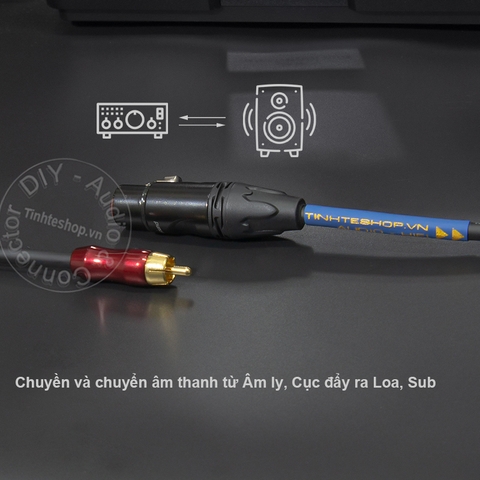 Cáp canon ra hoa sen 1 cặp dài từ 0.5 mét đến 10 mét DIY Soundking - XLR to RCA