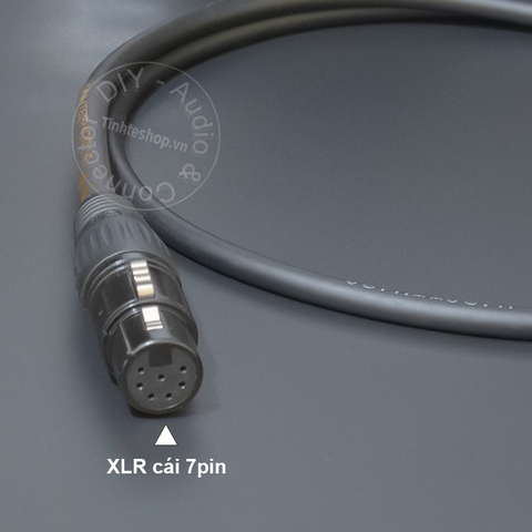 Cáp XLR 7 pin cho micro thu âm 0.2 đến 20 mét - 7pin XLR male to female cable for diy microphone receiver